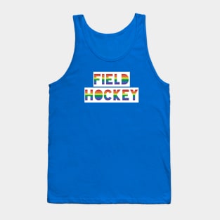 Field Hockey Player Gay Pride Tank Top